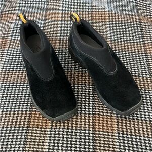Black Slip-On Shoes